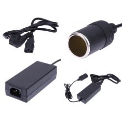 Адаптор 220V - 12V с гнездо за запалка